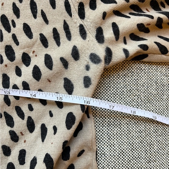 ✨ Vintage Leopard Print J.Crew Merino Wool Cardigan , Size: S - Picture 13 of 17